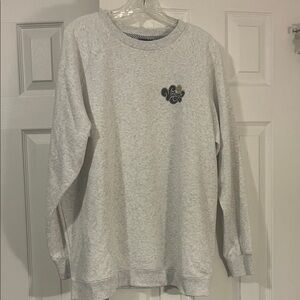 Volcom Light Gray Crewneck Sweater with Small Chest Graphic